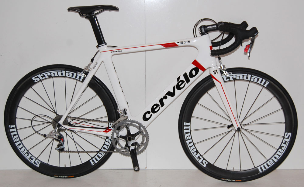 2010 Cervelo S2 SRAM Red Road Bike Carbon Aero Wheels Race Bicycle 56 Cm