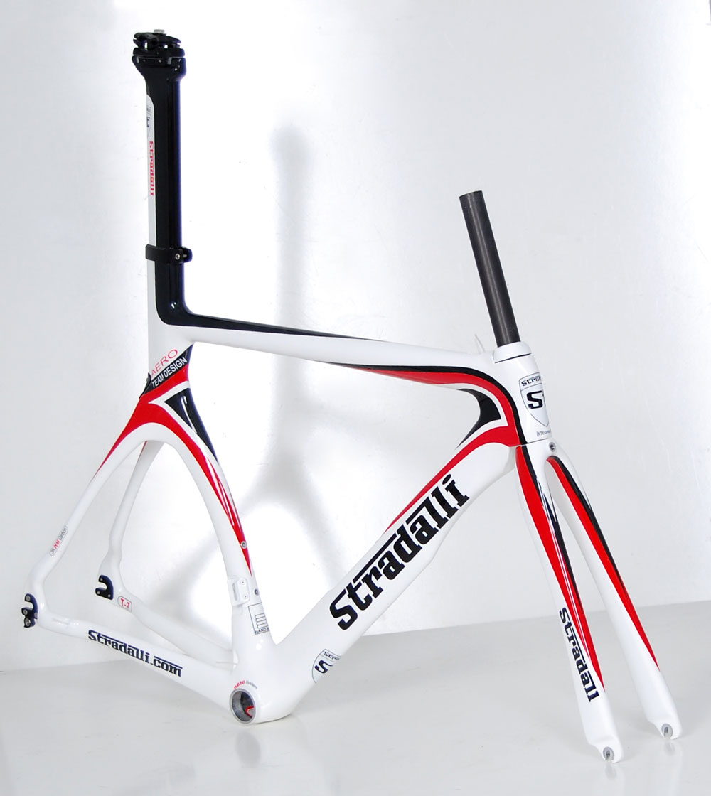 2013 STRADALLI T 7 TEAM AERO CARBON TIME TRIAL BIKE TRI FRAME SET TT 